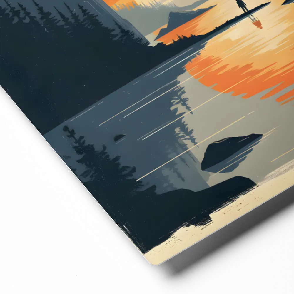 Solitary Sunset 
 Canvas | 16″x 20″