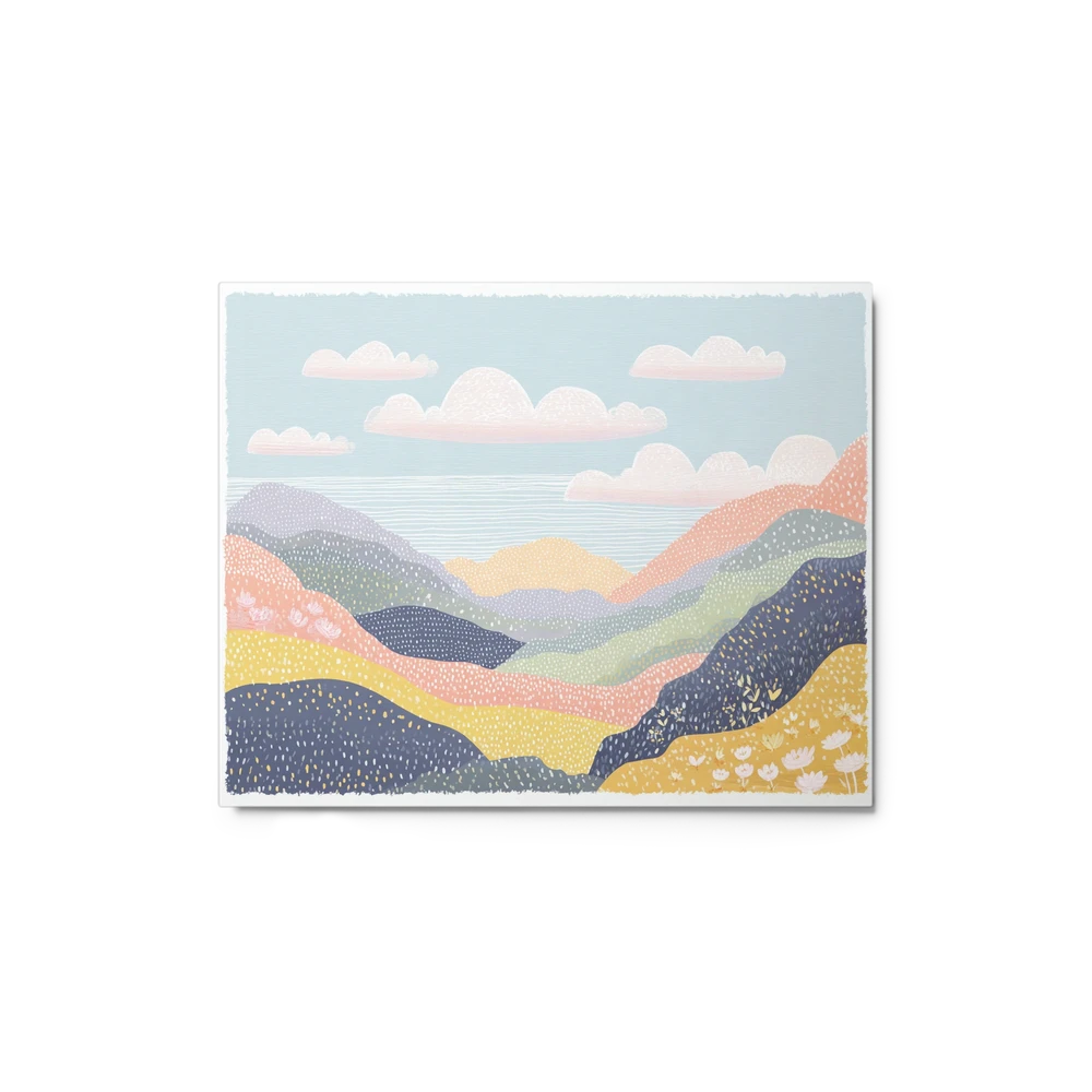 Dotted Pastel Hills | Art Print
