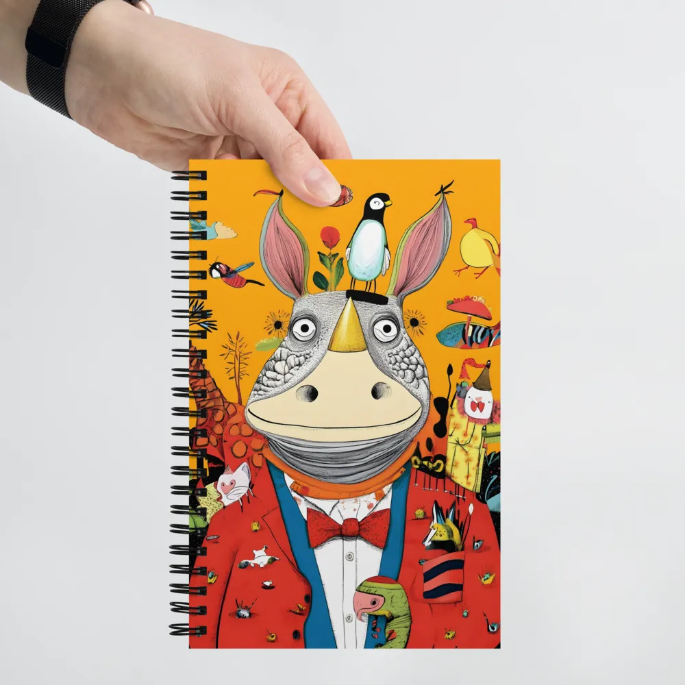 The Dapper Rhino's Gathering 
 Spiral Notebook | 140 pages