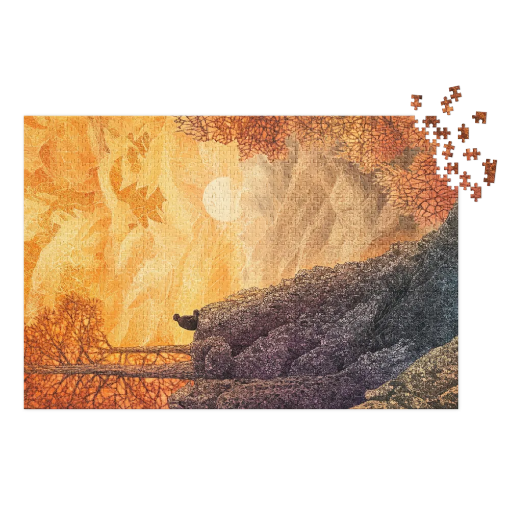 Twilight Contemplation 
 Jigsaw Puzzle in Tin Box