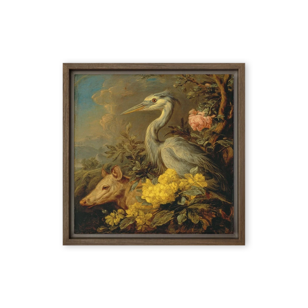 The Heron and the Wild Boar | Art Print