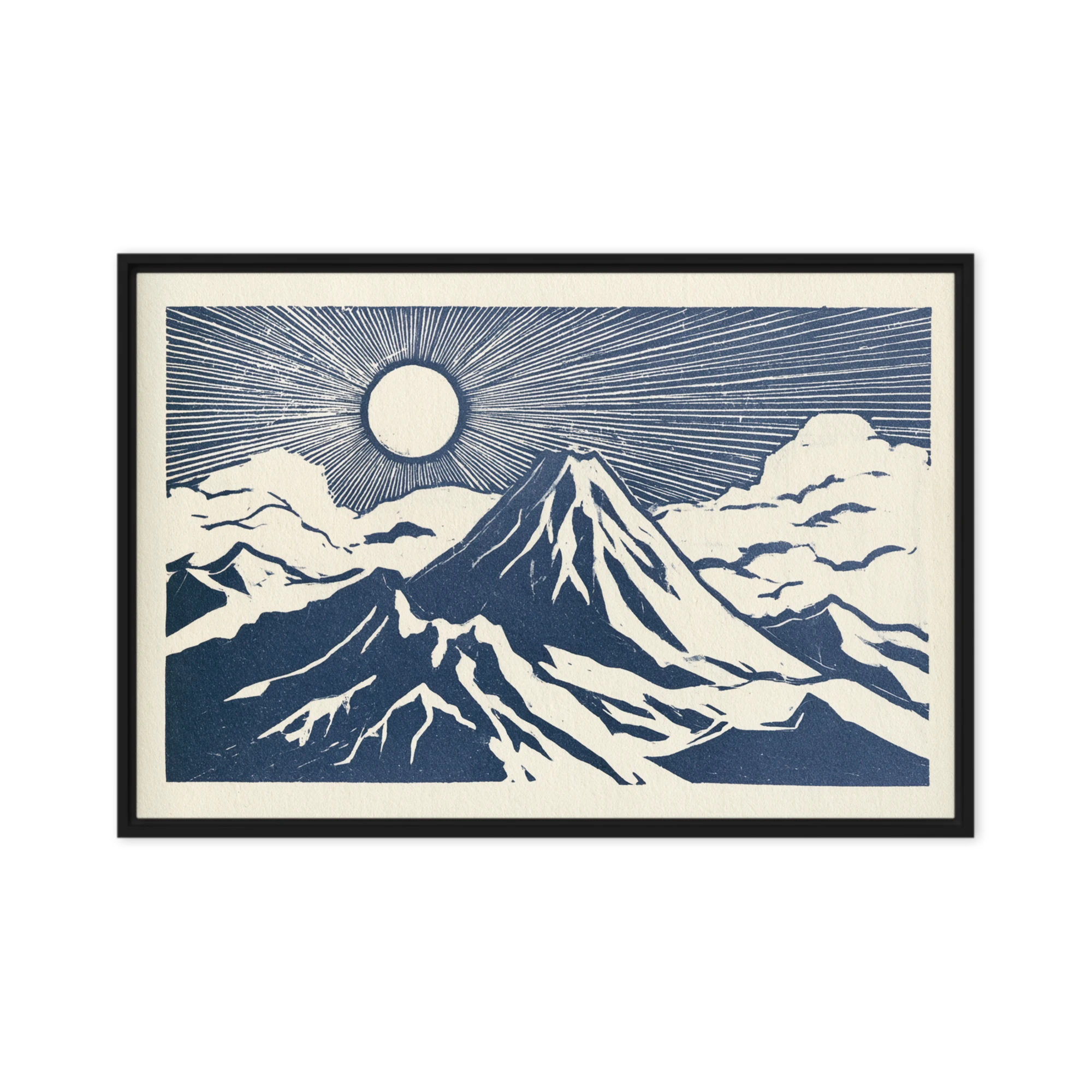 Mount Fuji and Rising Sun | Art Print