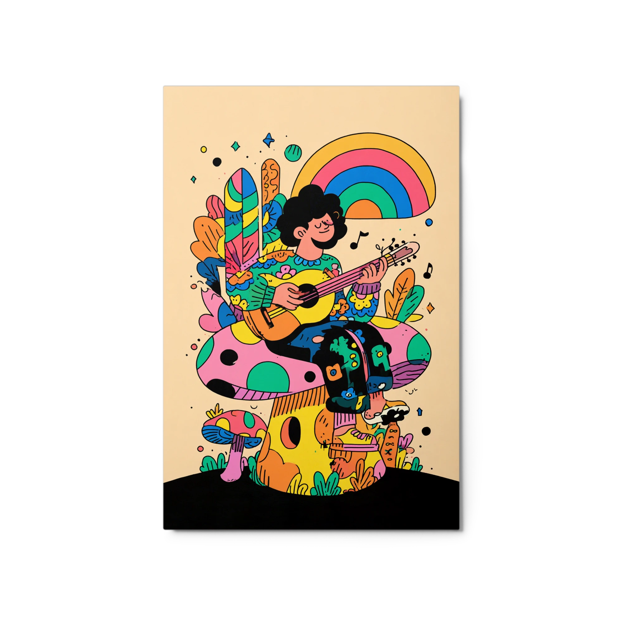Psychedelic Mushroom Guitarist