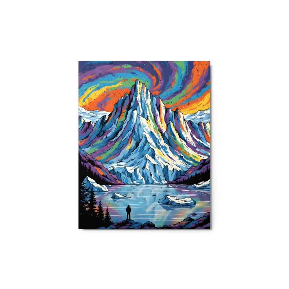 Psychedelic Mountain Aurora