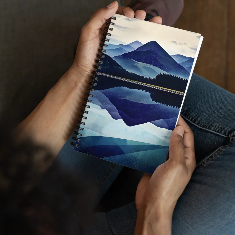 Serene Mountain Reflection 
 Spiral Notebook | 140 pages