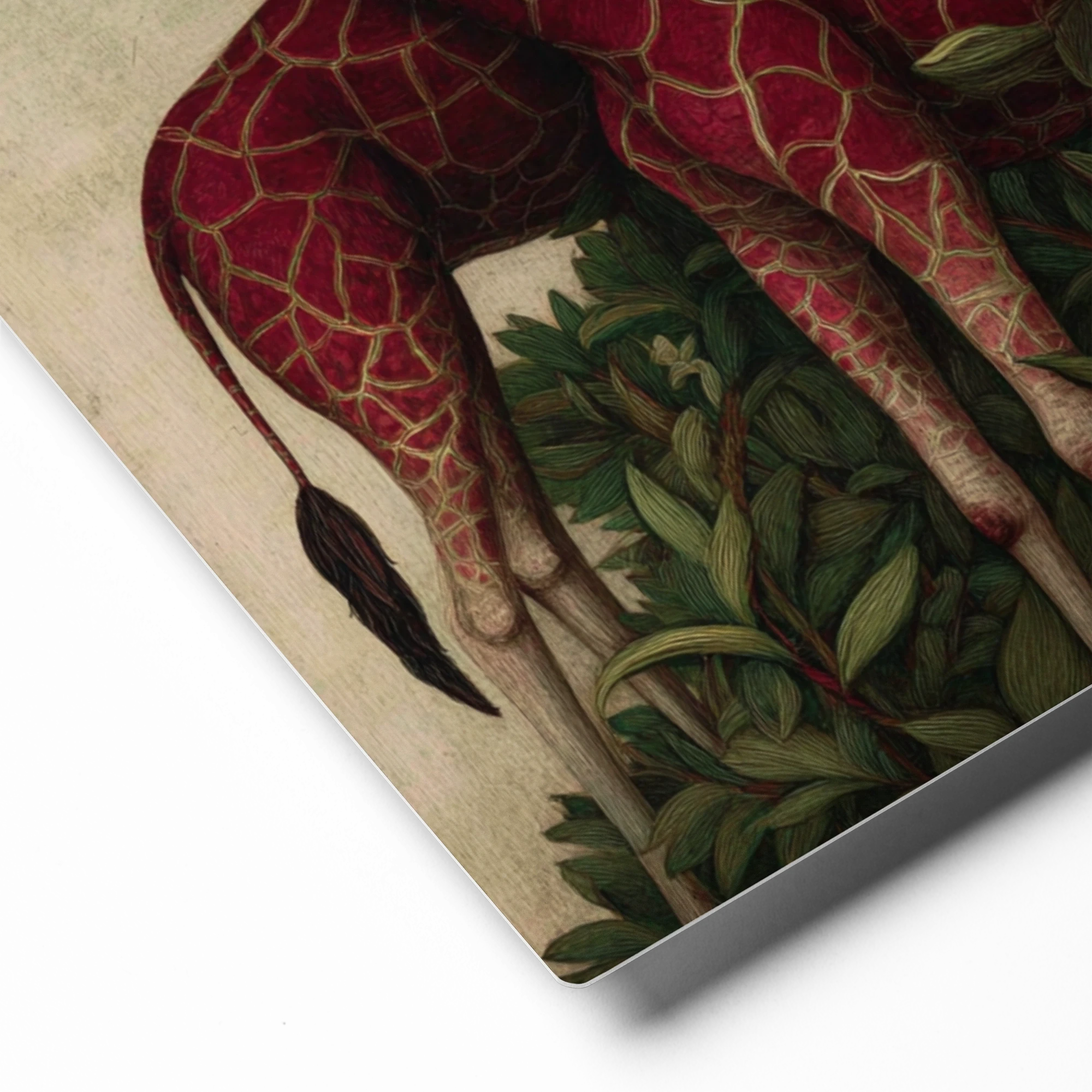 Red Giraffes | Art Print
