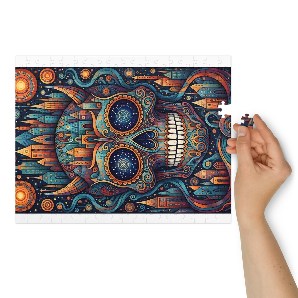 Cosmic Sugar Skull | Jigsaw Puzzles