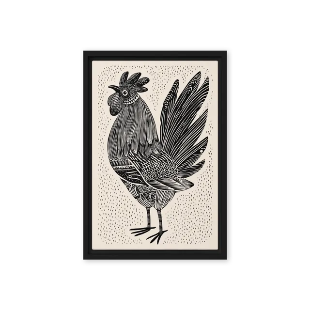 Folk Art Rooster | Art Print