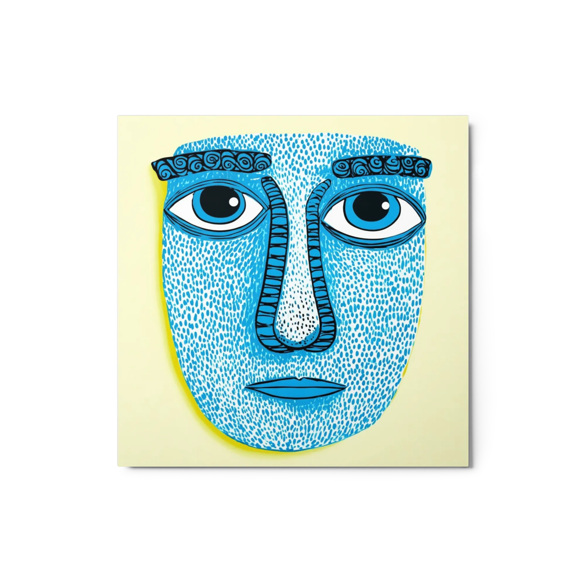 Blue Stippled Mask