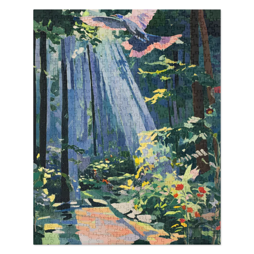 Ethereal Forest Flight 
 Jigsaw Puzzle
