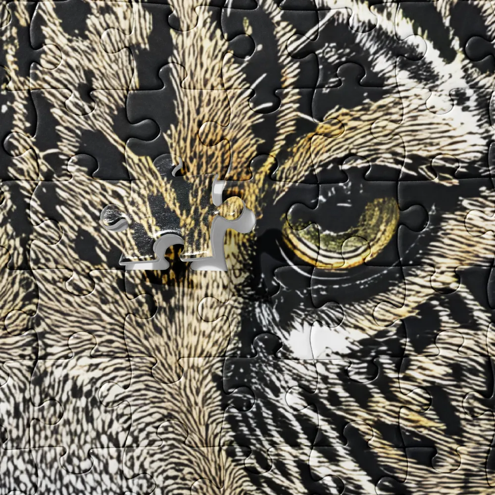 Intense Jaguar 
 Jigsaw Puzzle in Tin Box
