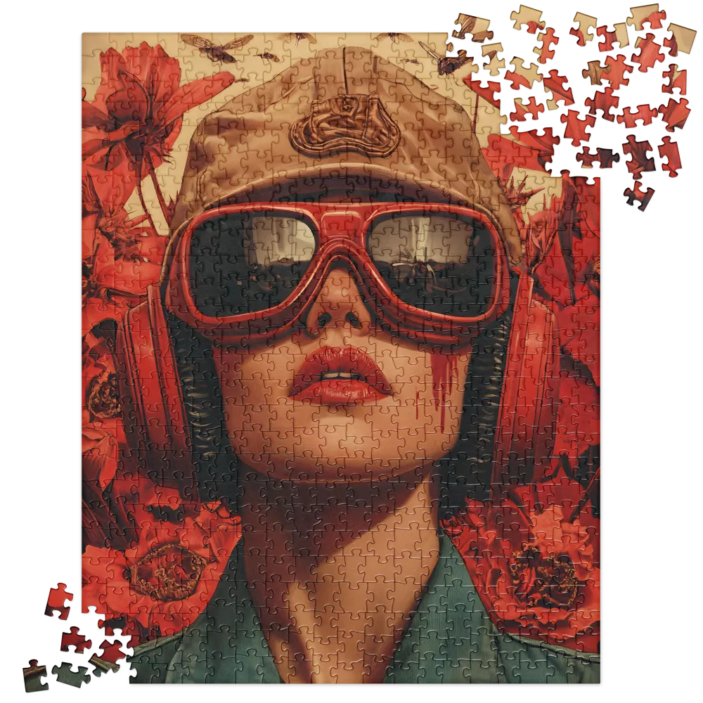 Aviator's Bloom 
 Jigsaw Puzzle in Tin Box