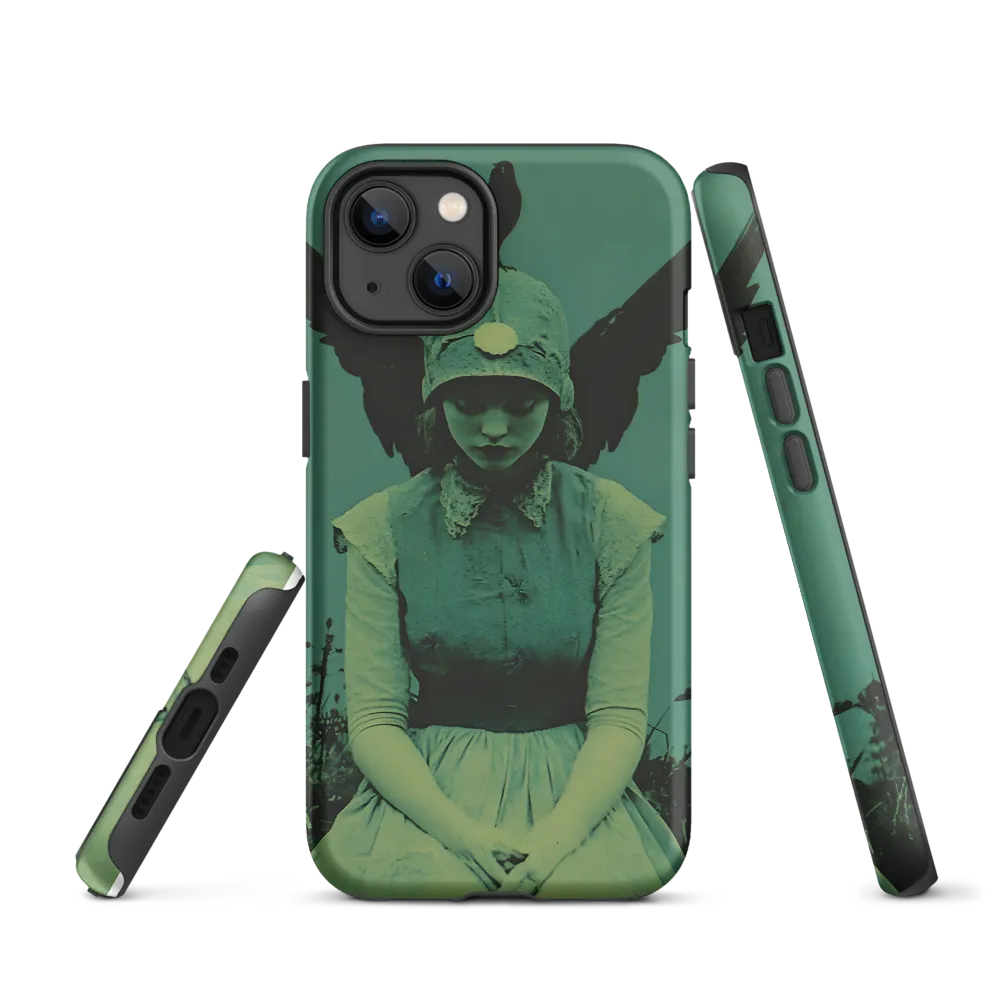 Surreal Woman with Bird and Wings | Phone Case