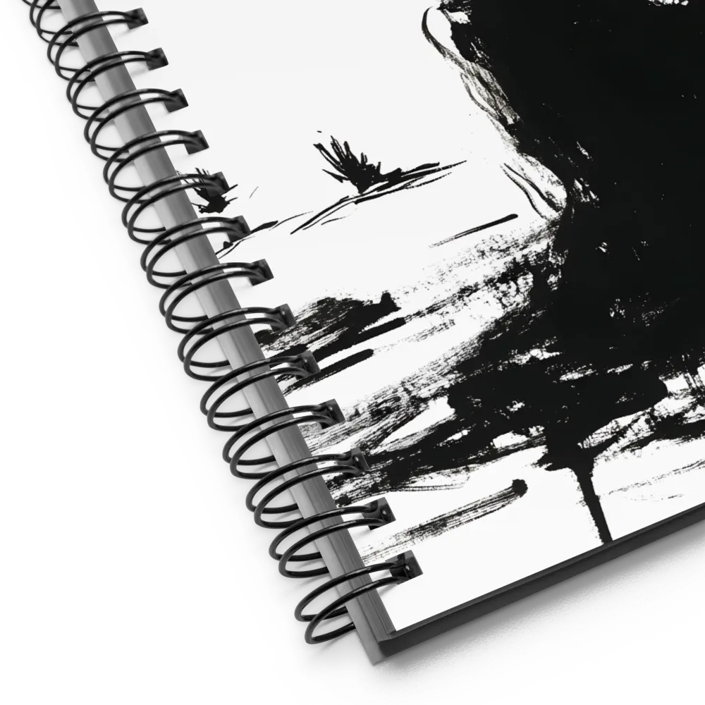 Melancholy Ink Portrait 
 Spiral Notebook | 140 pages