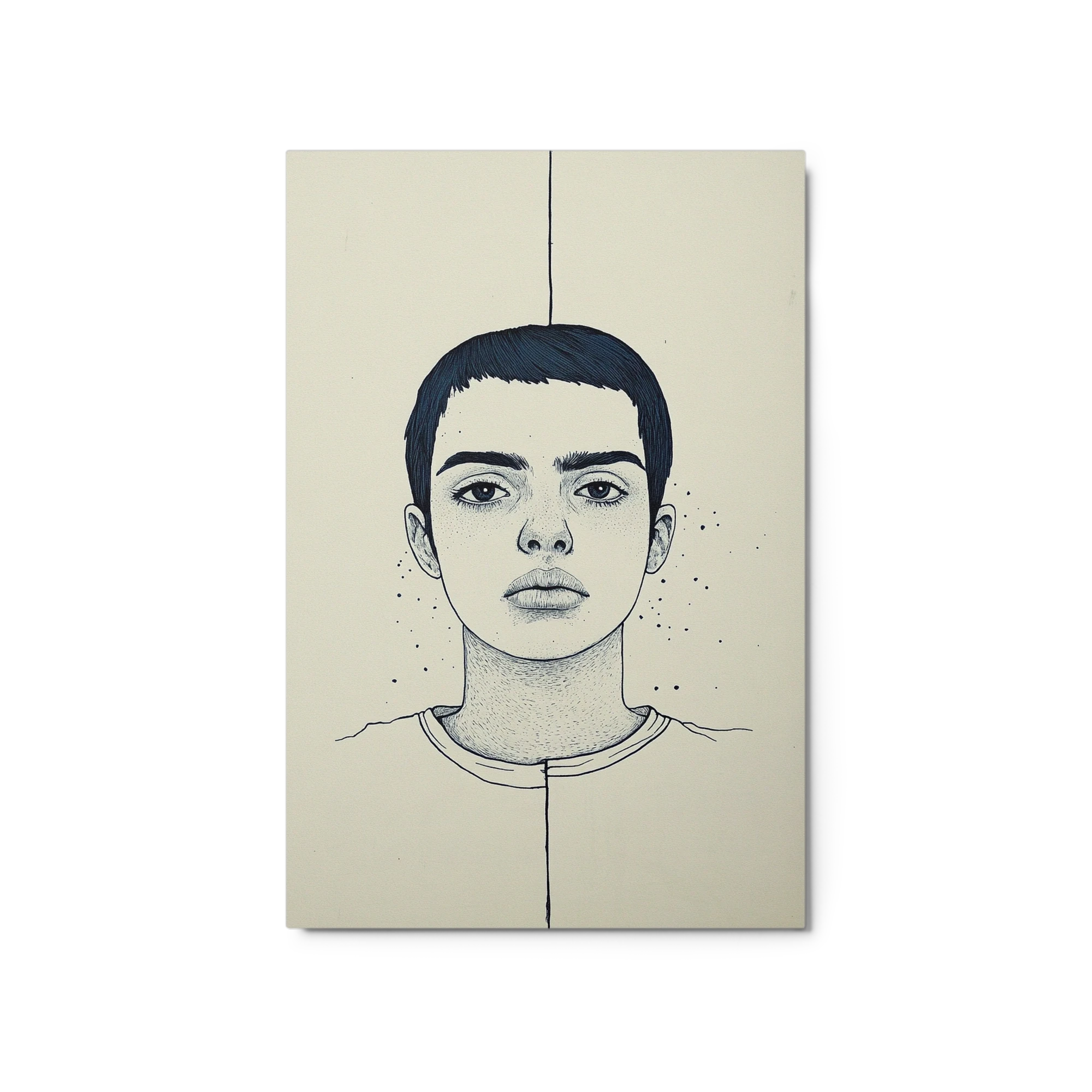 Female Portrait Ink Drawing