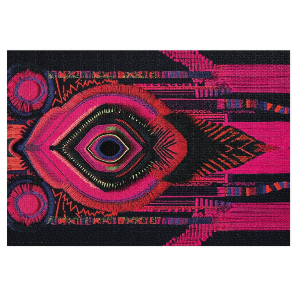 Abstract Geometric Pattern in Pink | Jigsaw Puzzle (252/520 pieces)
