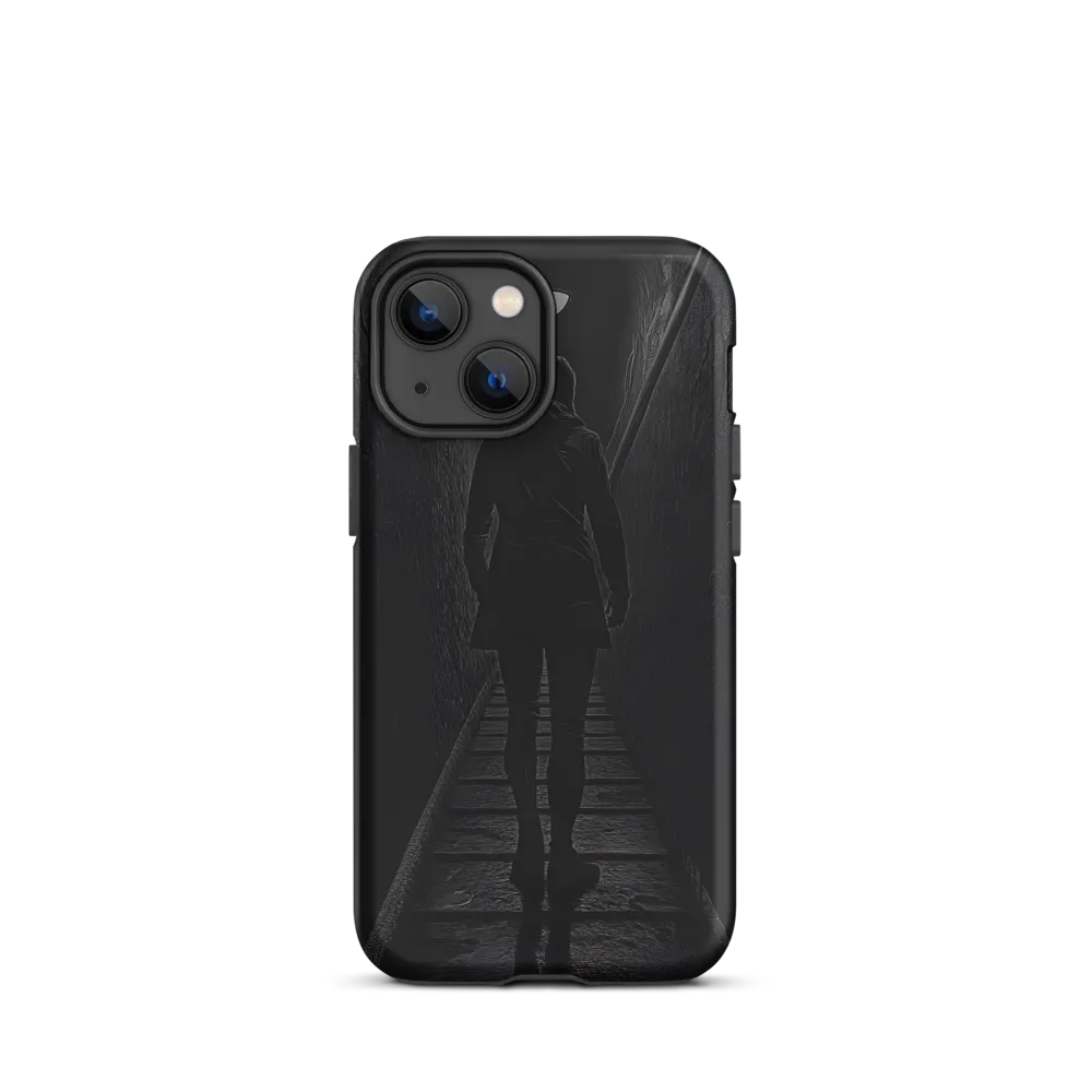 Silhouette of Woman in Alleyway | Phone Case