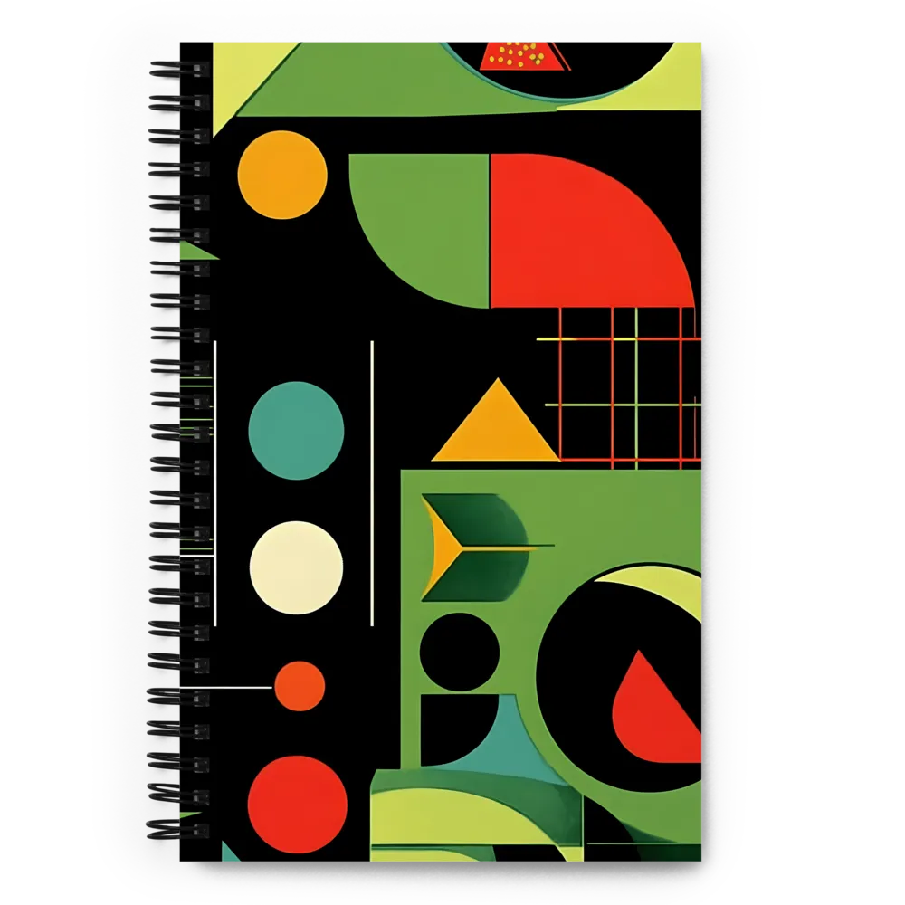 Geometric Color Blocks 
 Spiral Notebook | 140 pages