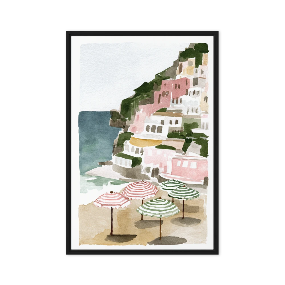 Positano Shoreline | Art Print