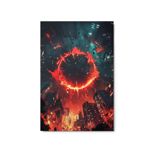 Crimson Eclipse City | Art Print