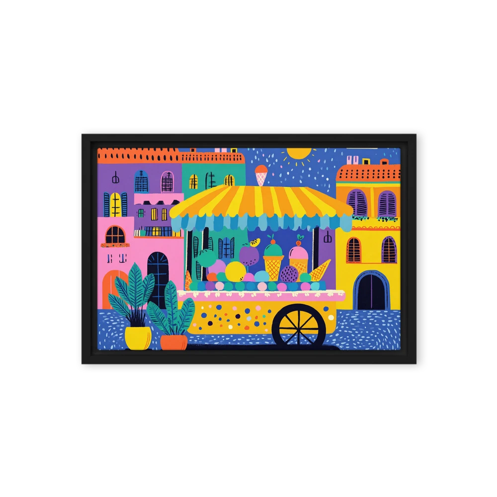 Summer Ice Cream Stall | Art Print