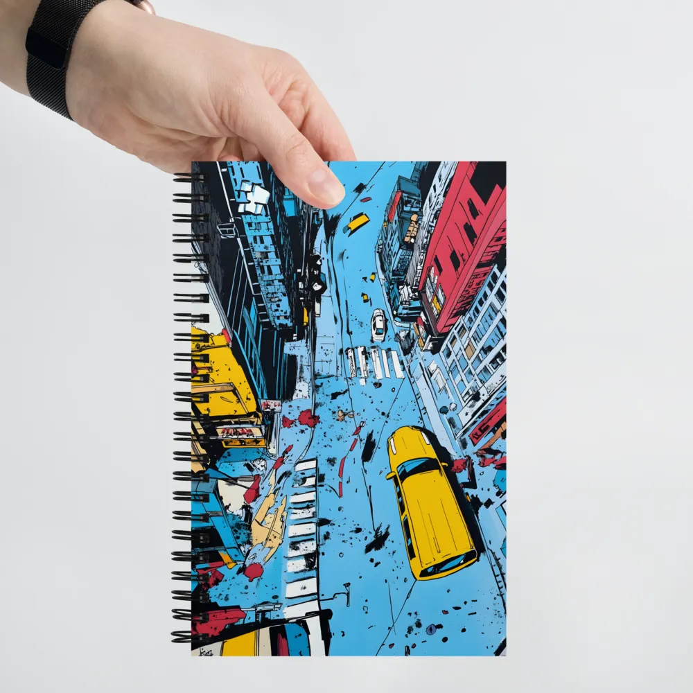 Overhead City Rush 
 Spiral Notebook | 140 pages