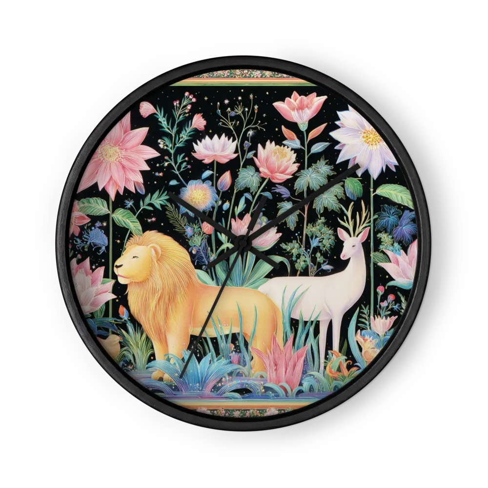 Enchanted Garden Lion | Wall Clock