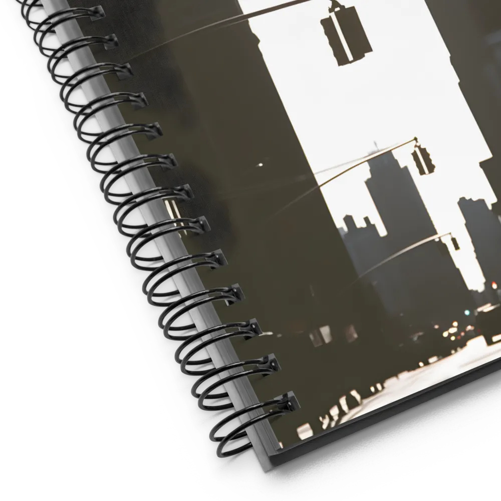 Cityscape Silhouette 
 Spiral Notebook | 140 pages