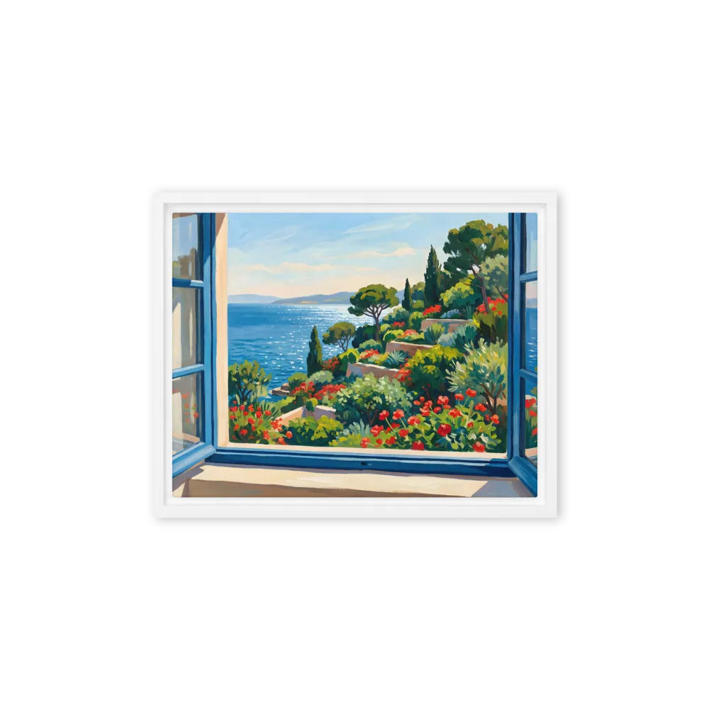 Mediterranean Vista 
 Poster with Black Frame | 18″x 24″