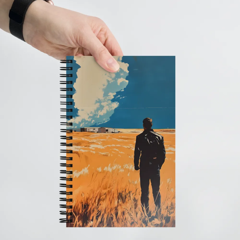 Man in Golden Field 
 Spiral Notebook | 140 pages