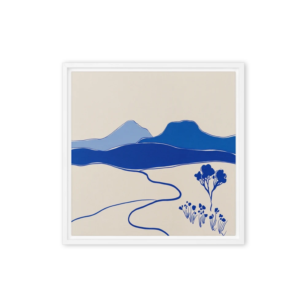 Blue Horizon Landscape | Art Print