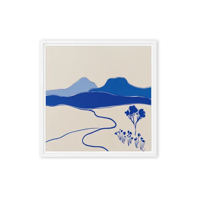 Blue Horizon Landscape | Art Print