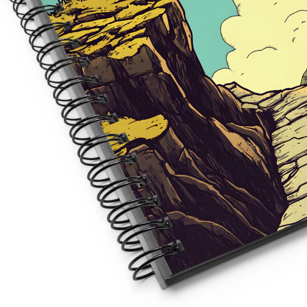 Tranquil Cliffside Journey 
 Spiral Notebook | 140 pages
