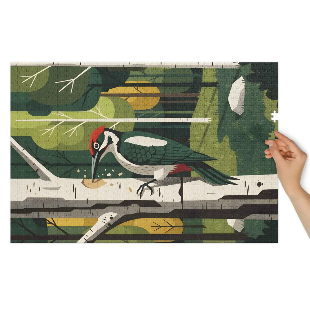 Birchwood Woodpecker | Jigsaw Puzzles