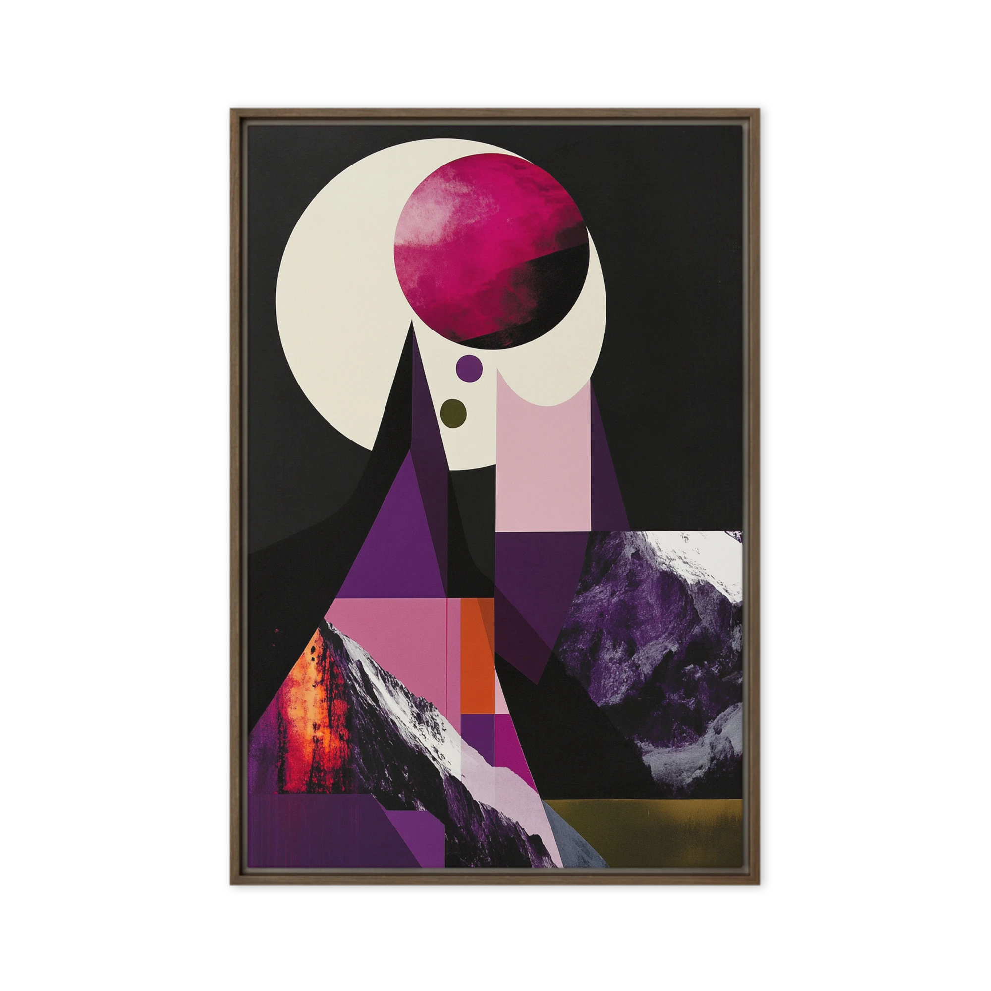 Cosmic Geometric Fusion | Art Print