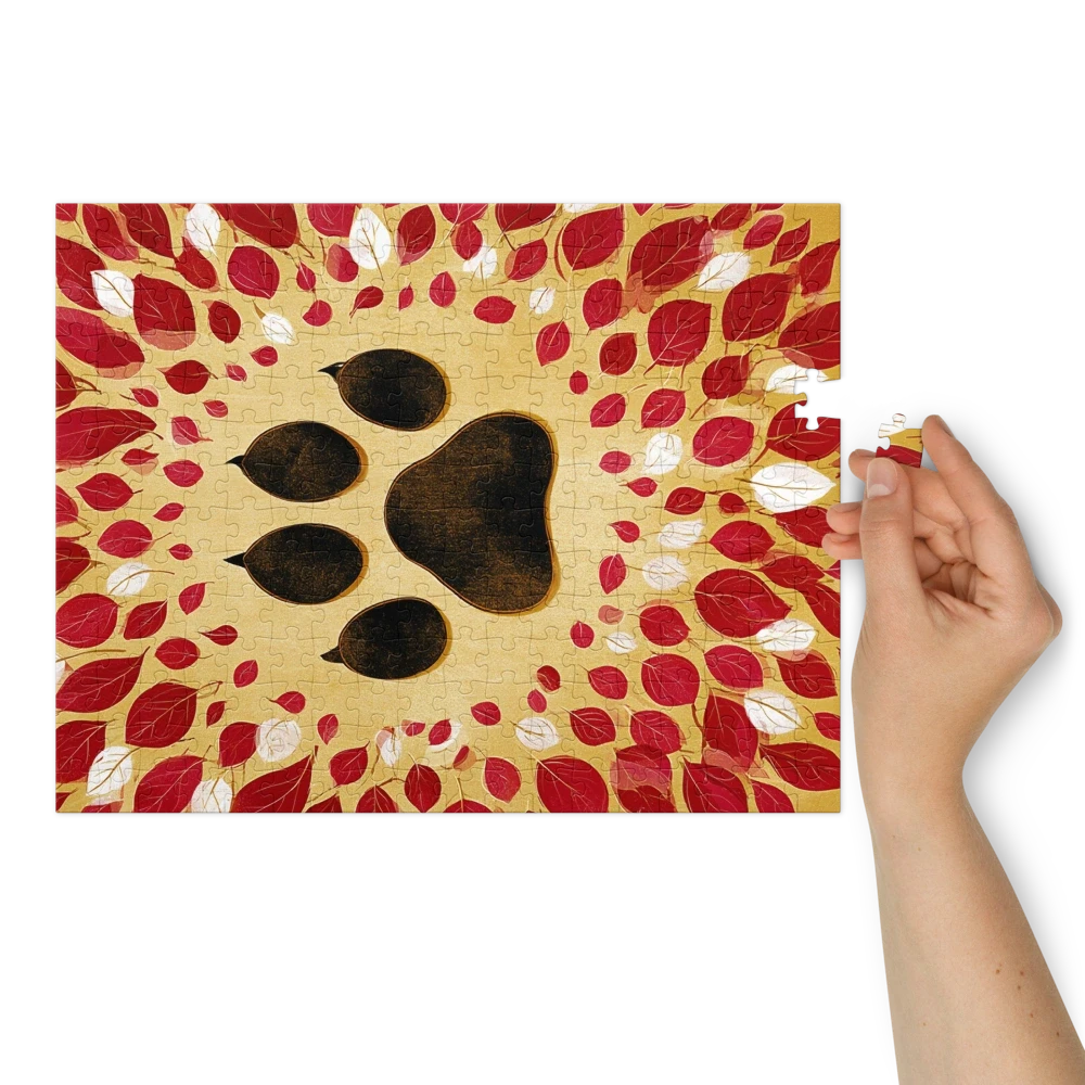Autumn Paw Print | Jigsaw Puzzles