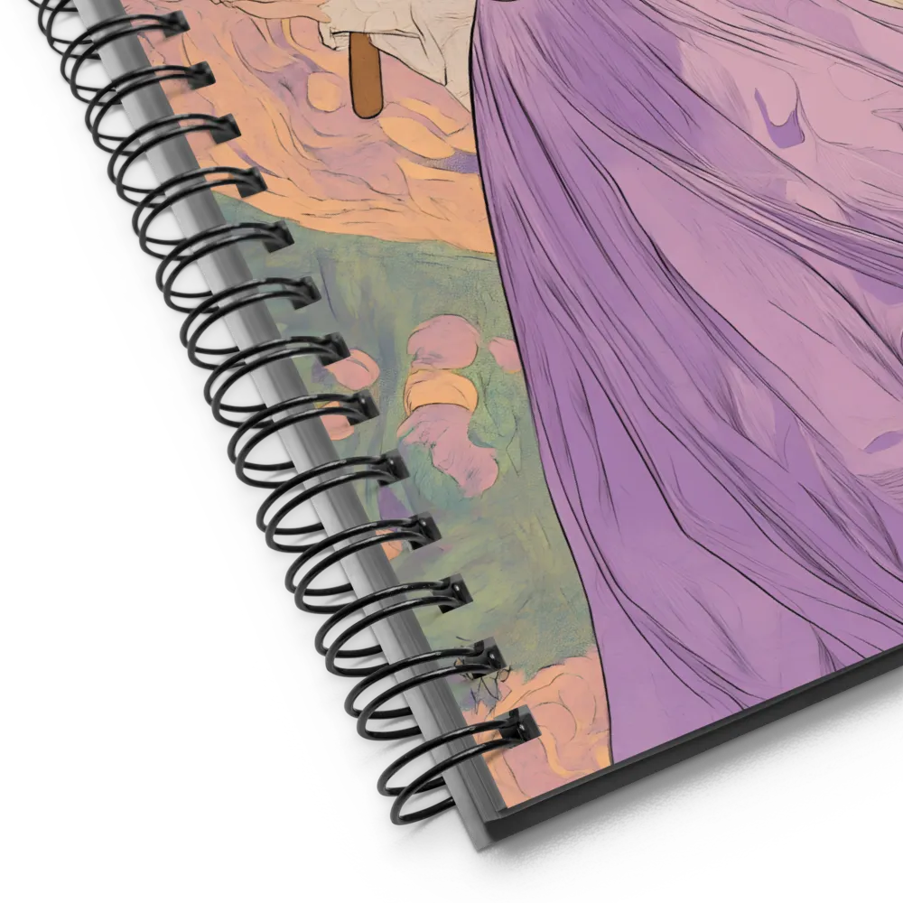 Art Nouveau Woman 
 Spiral Notebook | 140 pages