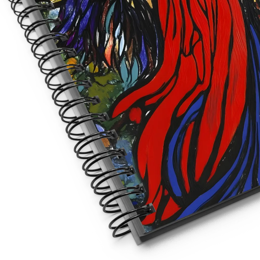 Art Nouveau Winged Woman 
 Spiral Notebook | 140 pages