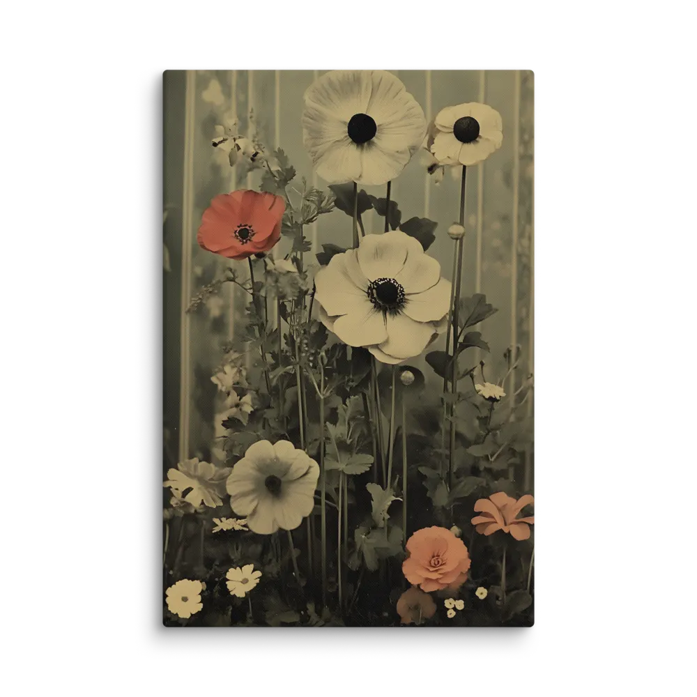 Sepia Floral Arrangement 
 Canvas | 32″x 48″