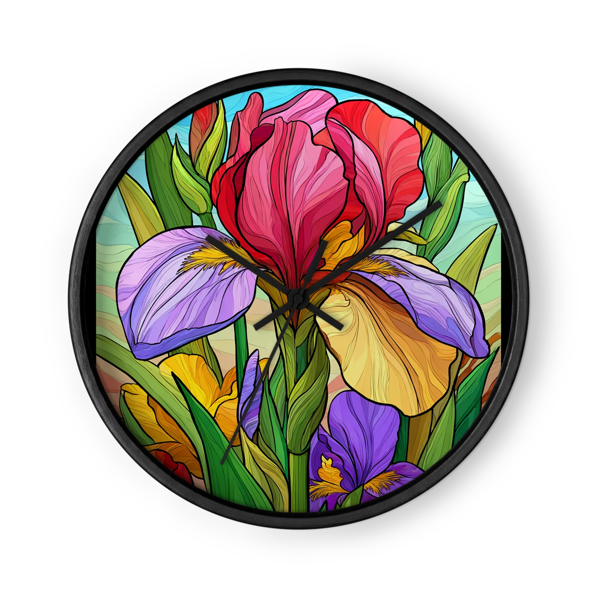 Stained Glass Iris Bloom