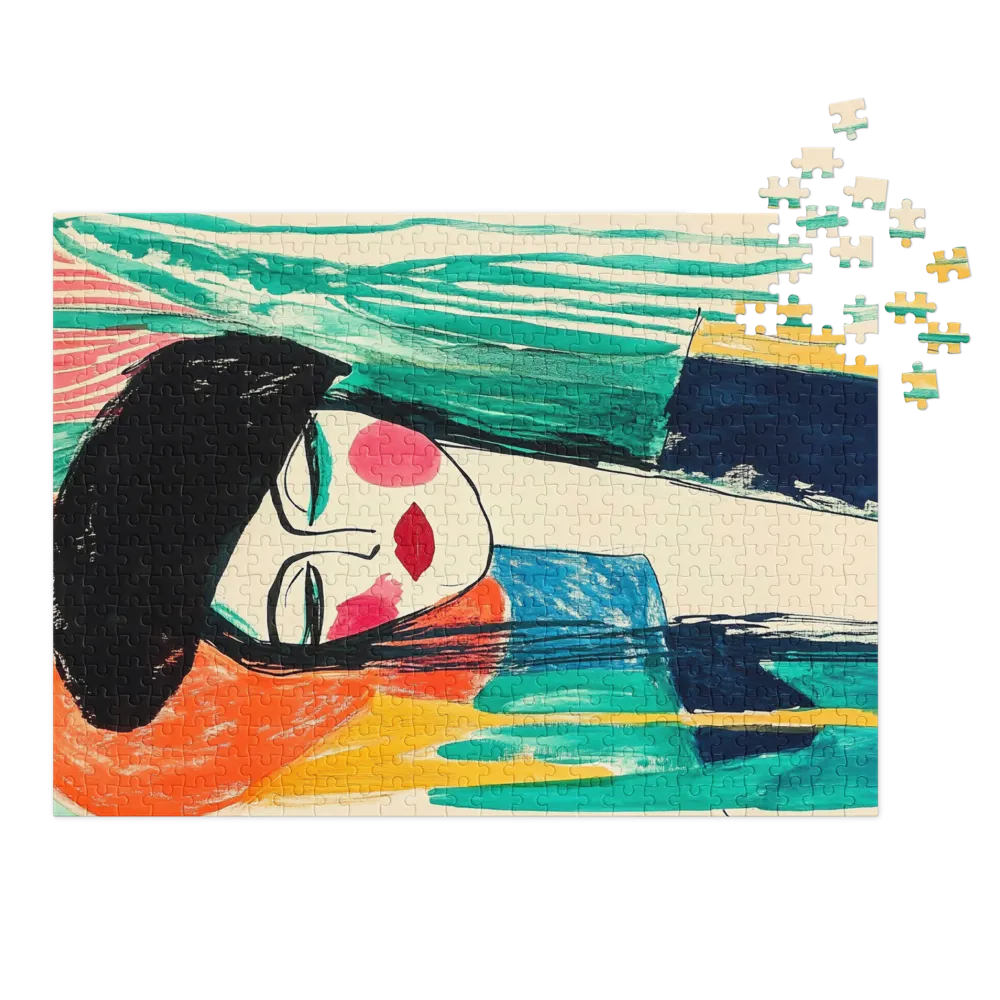 Modern Abstract Female Portrait