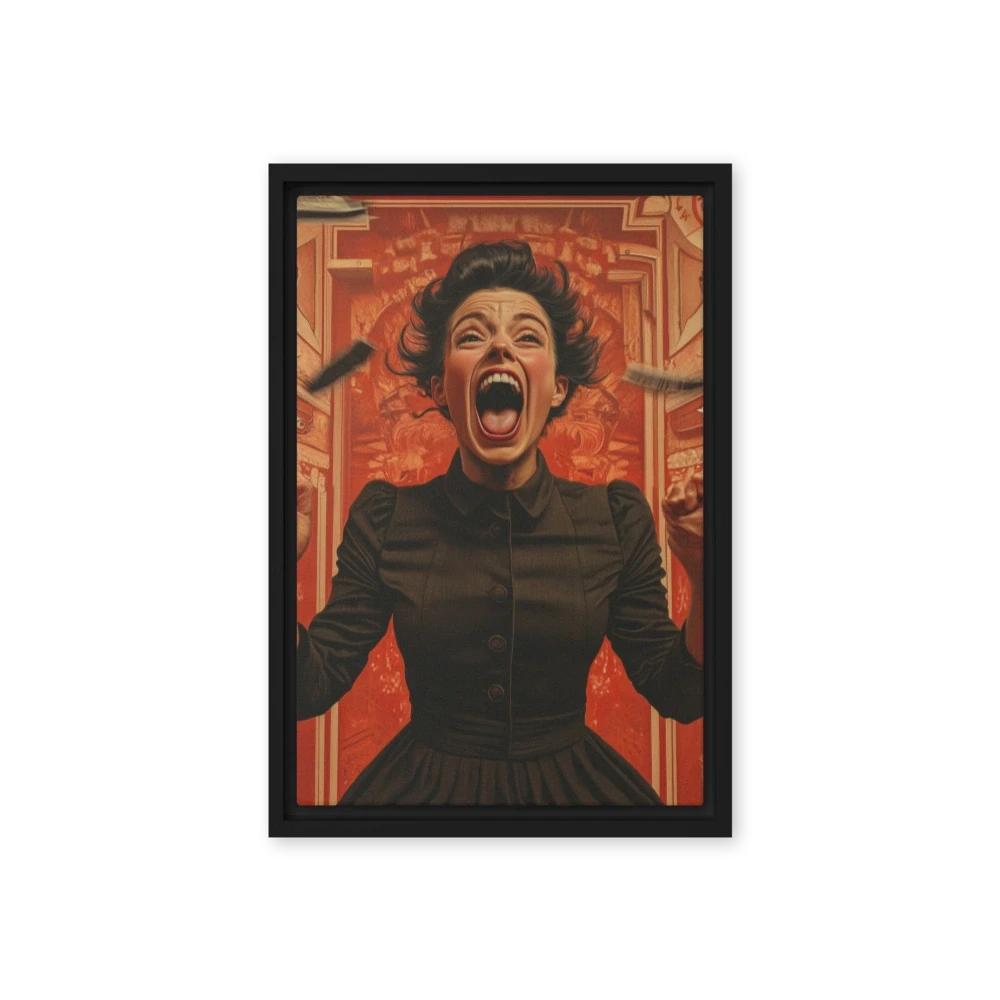 Screaming Woman in Red