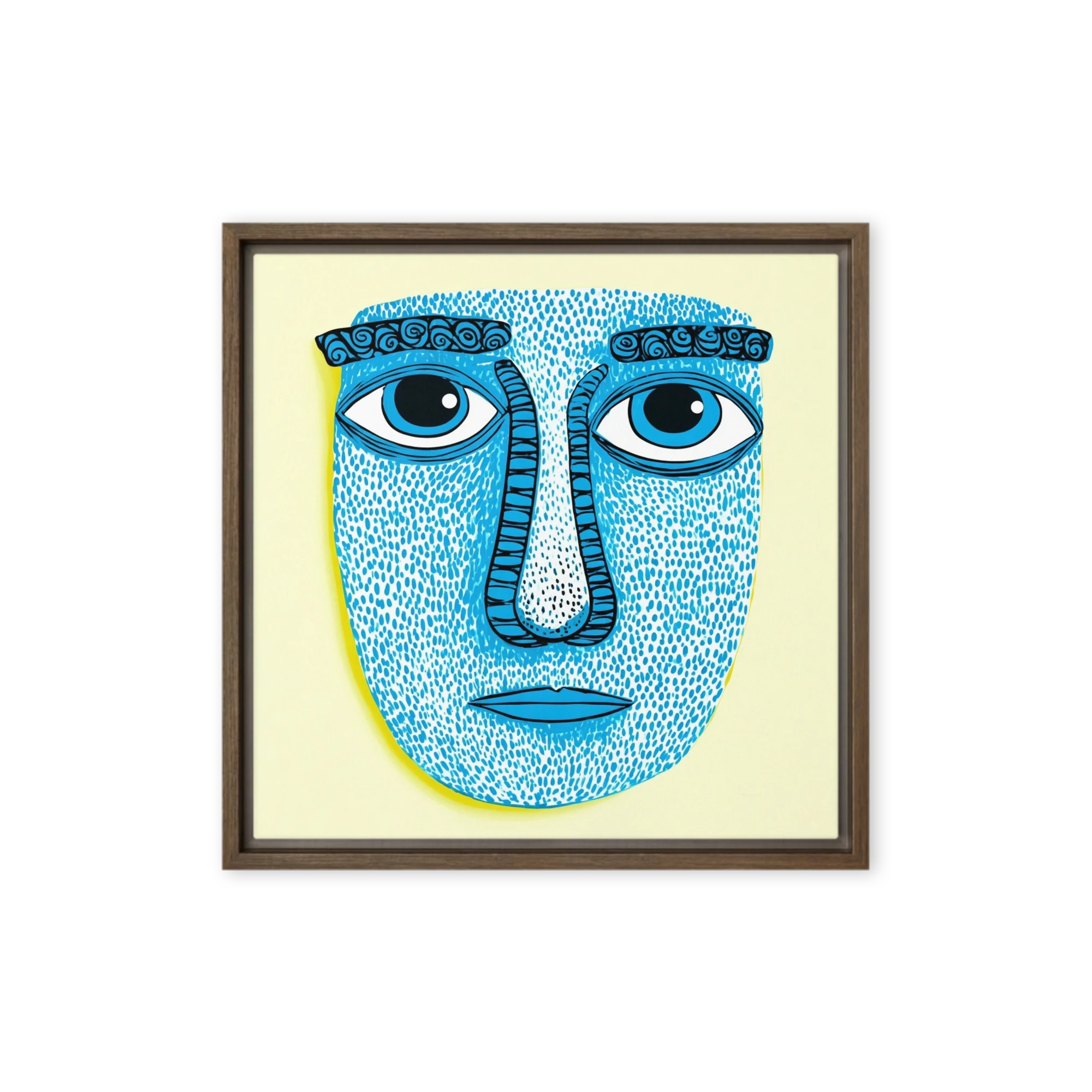 Blue Stippled Mask