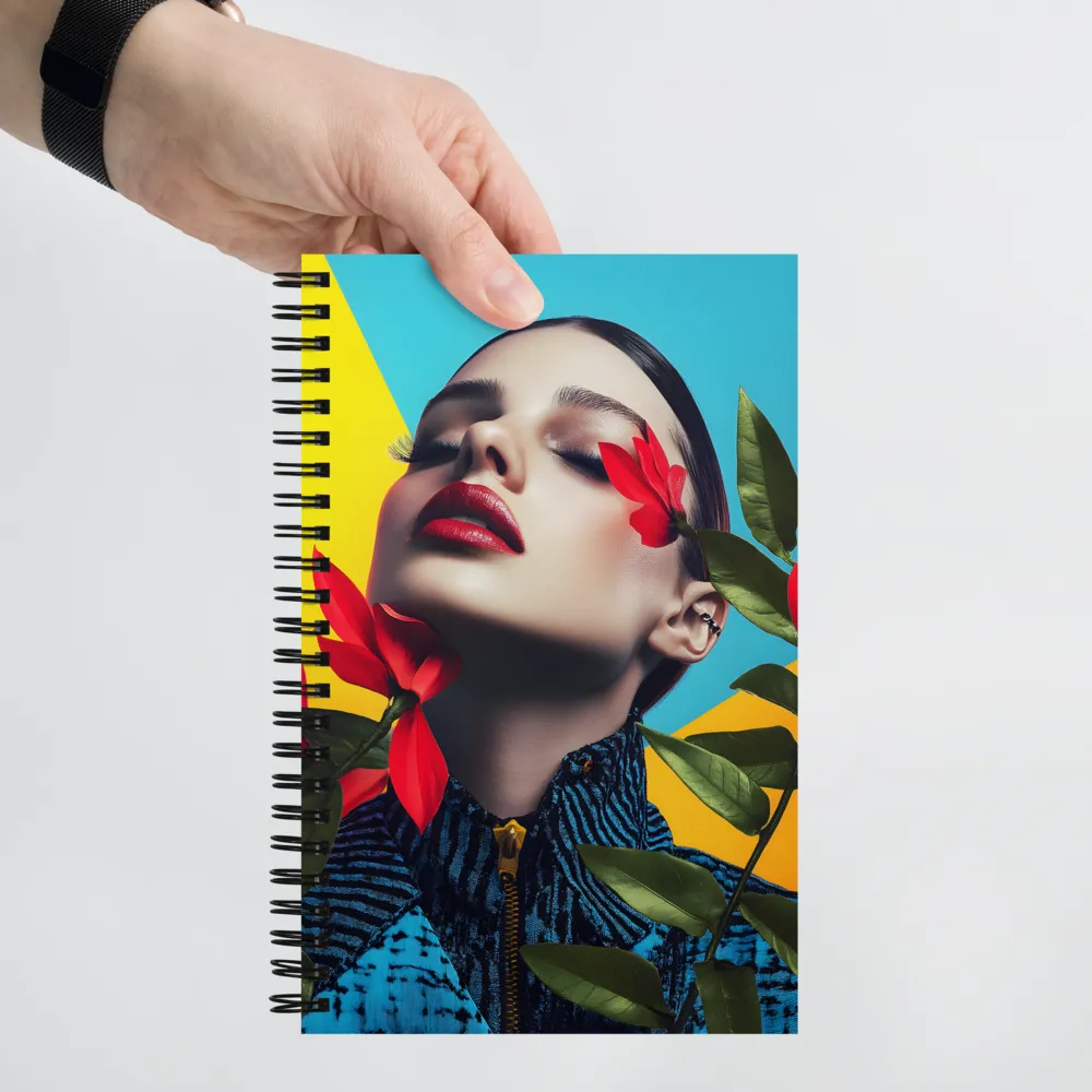 Floral Gaze 
 Spiral Notebook | 140 pages