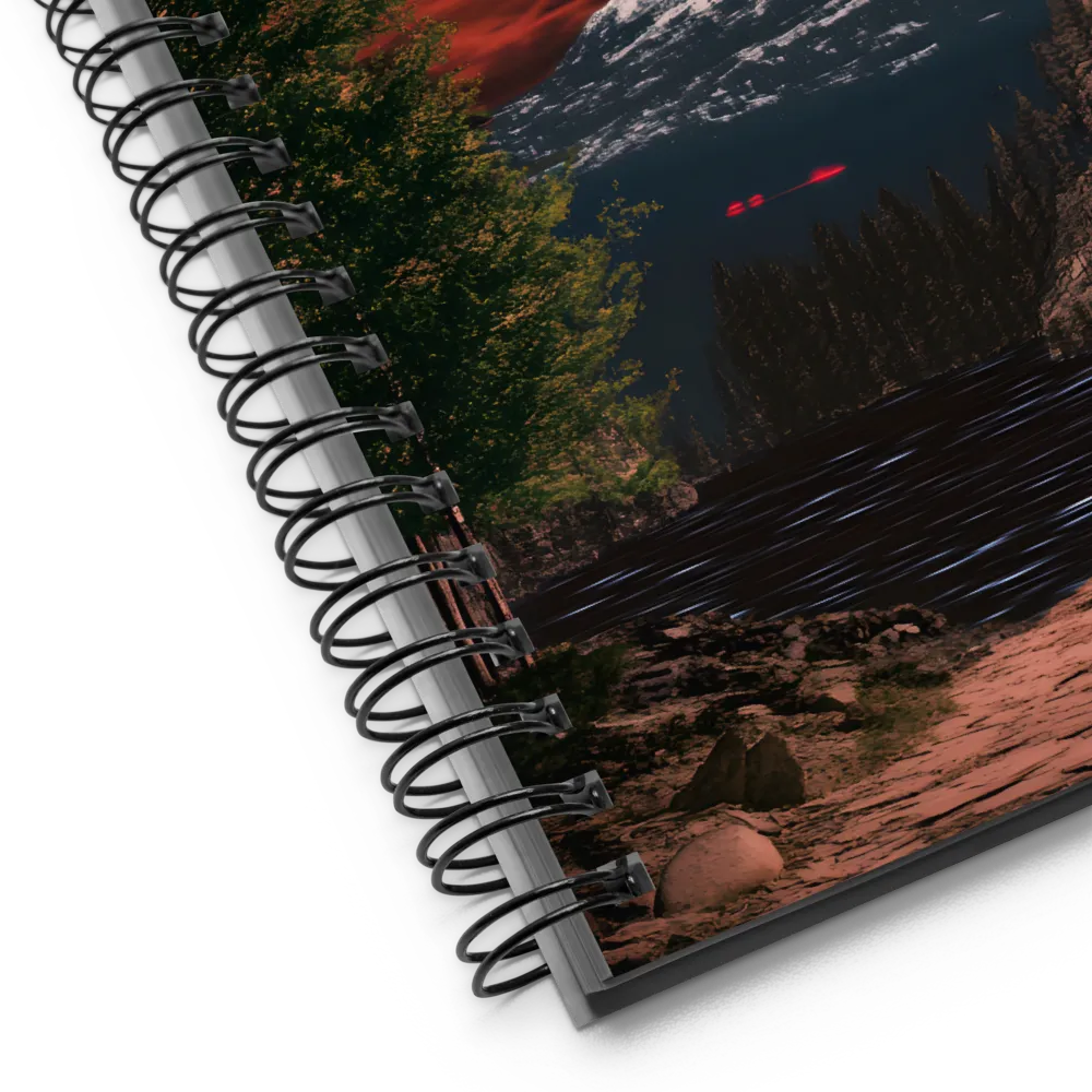 Crimson Sky Realm 
 Spiral Notebook | 140 pages