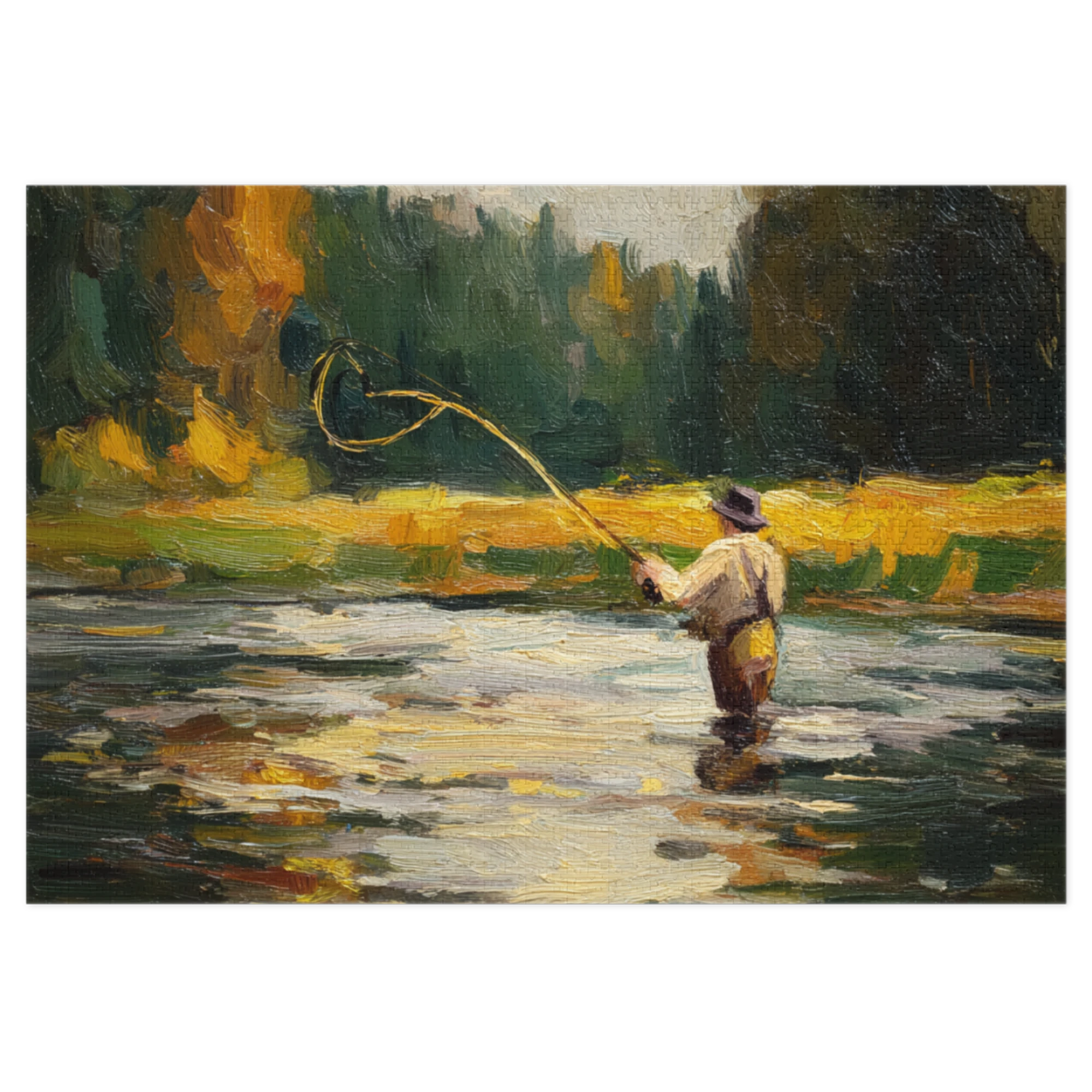 River Fly Fisherman | Jigsaw Puzzles