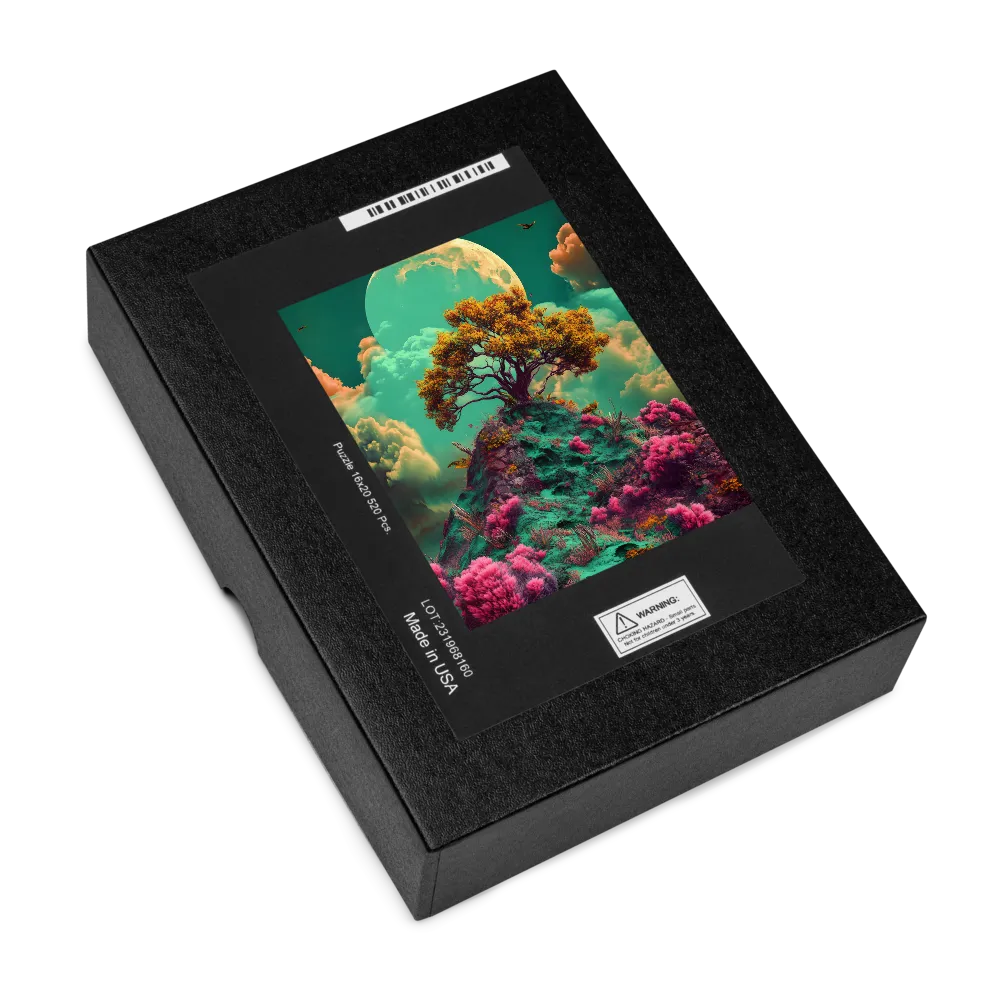 Lunar Bloomscape 
 Jigsaw Puzzle in Tin Box