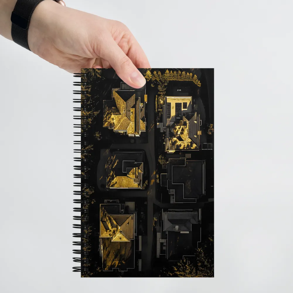 Golden Hour Rooftops 
 Spiral Notebook | 140 pages