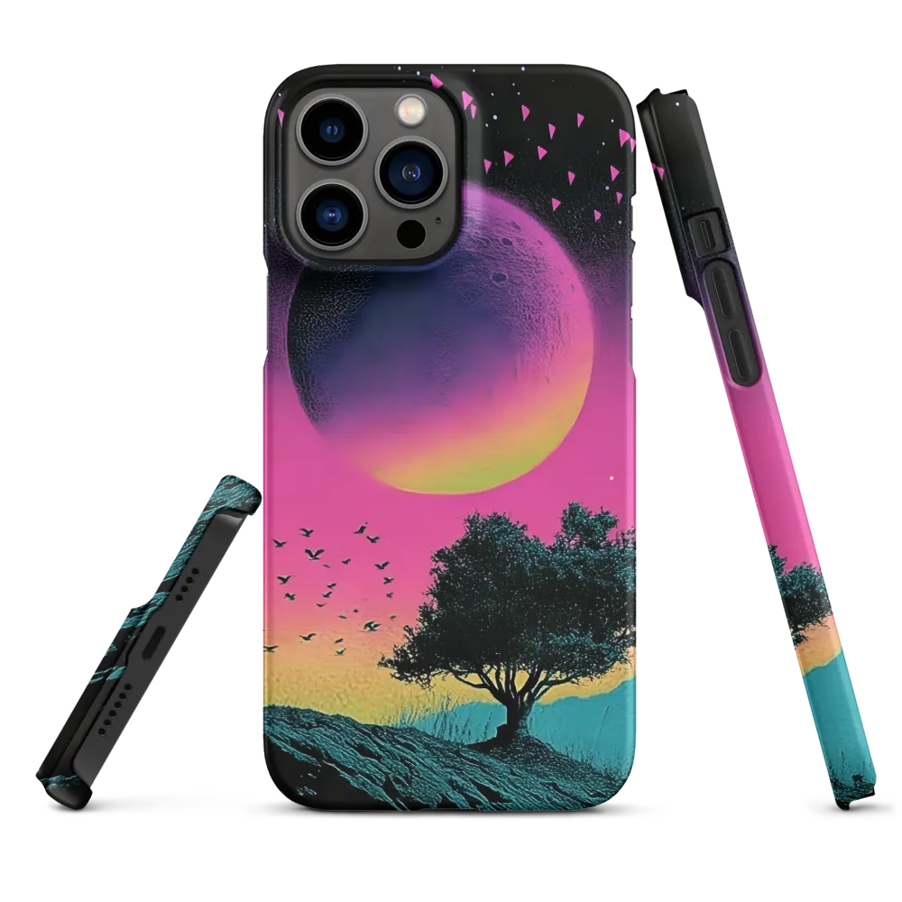 Retro Sci-Fi Moon Landscape | Phone Case