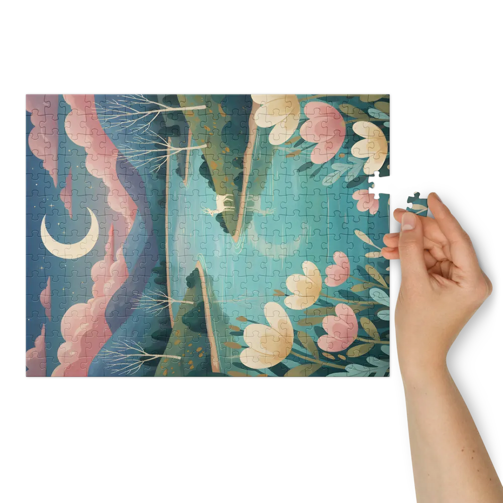 Whispers of the Moonlit Lake | Jigsaw Puzzles